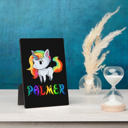 Palmer Unicorn Fotoplatte (Seite)