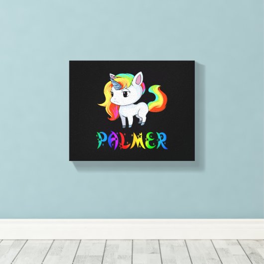 Palmer Unicorn Leinwanddruck (Insitu (Holzboden))
