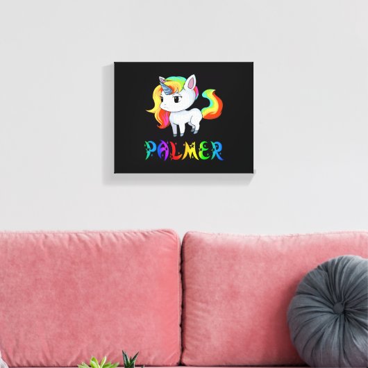 Palmer Unicorn Leinwanddruck (Insitu (Wohnzimmer))