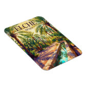 Palmeral von Elche Spanien Magnet (Rechte Seite)