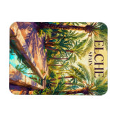 Palmeral von Elche Spanien Magnet (Horizontal)