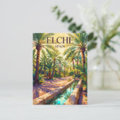 Palmeral von Elche Spanien Postkarte (Stehend Vorderseite)