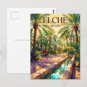 Palmeral von Elche Spanien Postkarte (Vorne/Hinten)