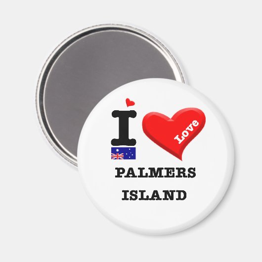 PALMERS ISLAND - I Liebe Magnet (Vorderseite/Rückseite)