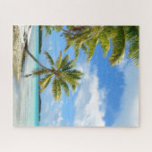 Palmestrand auf einer tropischen Insel Puzzle (Horizontal)