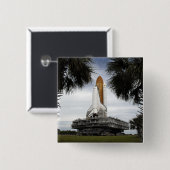 Palmetto Bäume Rahmen Raum Shuttleservice Endeavor Button (Vorne & Hinten)