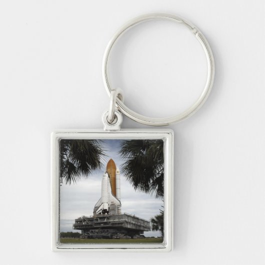 Palmetto Bäume Rahmen Raum Shuttleservice Endeavor Schlüsselanhänger (Vorne)