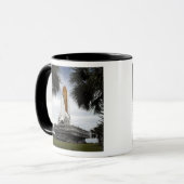 Palmetto Bäume Rahmen Raum Shuttleservice Endeavor Tasse (Vorderseite Links)