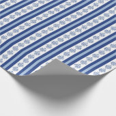 Palmetto-Blockstreifen Geschenkpapier (Ecke)