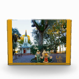 Palmetto Bluff Chapel Bluffton SC Fall Scarecrows Fotoblock