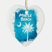 Palmetto-Farben-Spritzer Keramikornament (Rechts)