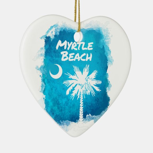 Palmetto-Farben-Spritzer Keramikornament (Rechts)