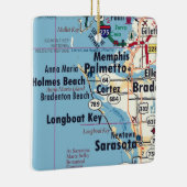 Palmetto Florida Karte Keramikornament (Rechts)