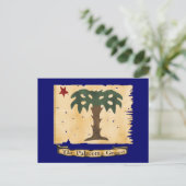 Palmetto Guard Flag Postkarte (Stehend Vorderseite)