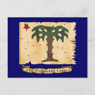 Palmetto Guard Flagge Postkarte