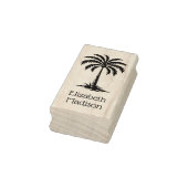 Palmetto Palm Tree Personalisiert Gummistempel (Stempel)