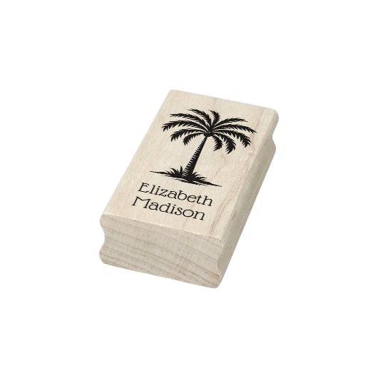 Palmetto Palm Tree Personalisiert Gummistempel (Stempel)