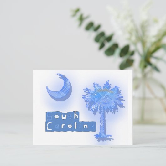Palmetto Postkarte (Stehend Vorderseite)