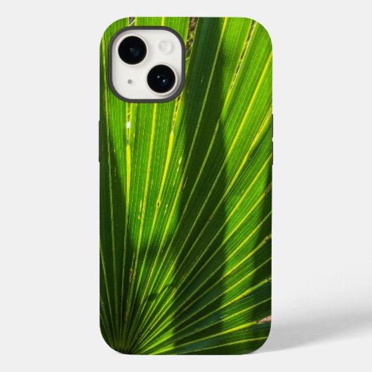 Palmetto Shadows auf Palmetto iPhone Case (Rückseite)
