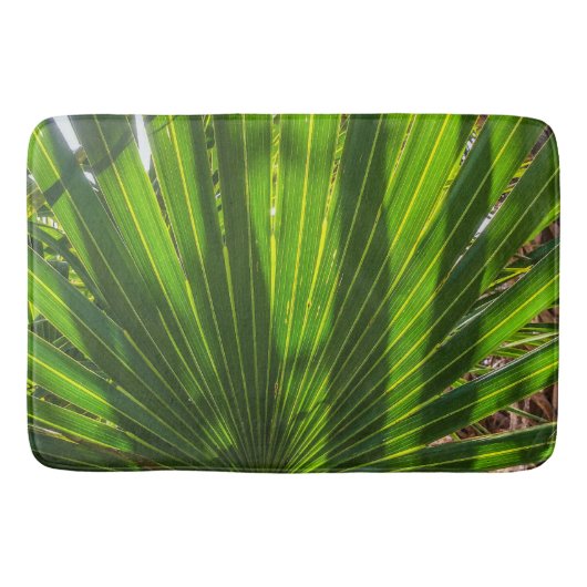 Palmetto Shadows on Palmetto Bath Mat Badematte (Vorderseite)