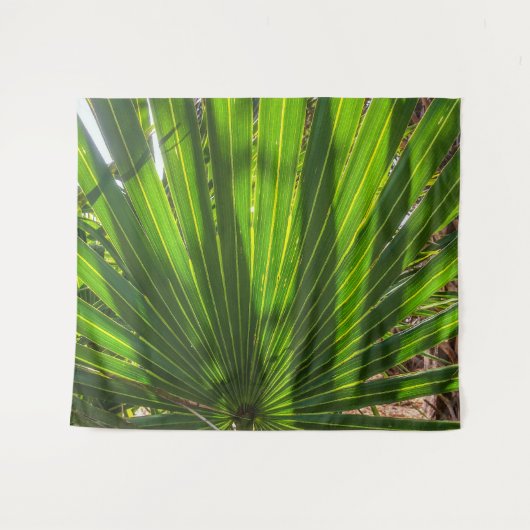Palmetto Shadows on Palmetto Tapestry Wandteppich (Vorderseite (Horizontal))