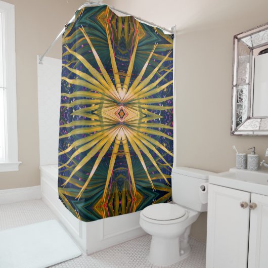 Palmetto Sunburst Duschvorhang (Beispiel)