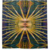 Palmetto Sunburst Duschvorhang (Vorderseite)