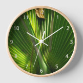 Palmetto und die leaf Wall Uhr (Vorderseite)