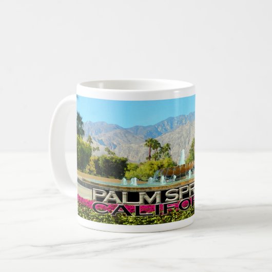 Palmfedern Kaffeetasse (Vorderseite Links)