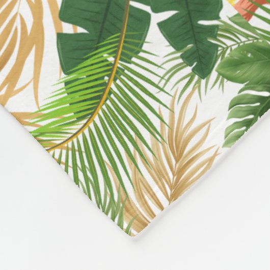 Palmflüster Fleecedecke (Ecke)