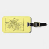 Palmistry, 1671 gepäckanhänger (Vorderseite horizontal)