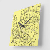 Palmistry 1671 quadratische wanduhr (Winkel)