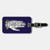 Palmistry-Diagramm, 1885 Gepäckanhänger (Vorderseite horizontal)