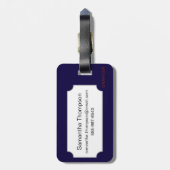 Palmistry-Diagramm, 1885 Gepäckanhänger (Rückseite vertikal)