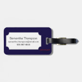 Palmistry-Diagramm, 1885 Gepäckanhänger (Rückseite horizontal)