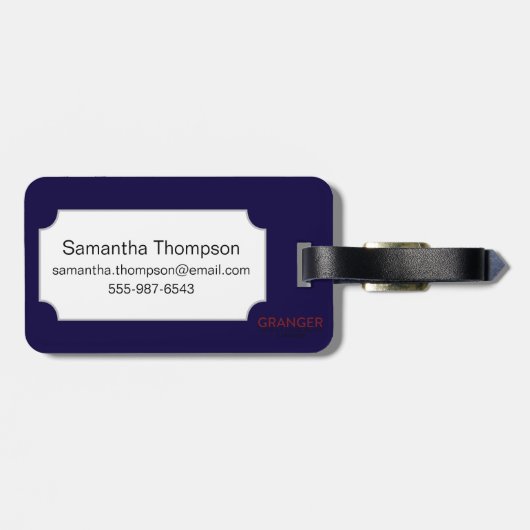 Palmistry-Diagramm, 1885 Gepäckanhänger (Rückseite horizontal)