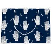 Palmistry Große Geschenktasche mit Chiromancy Hand Große Geschenktüte (Vorderseite)