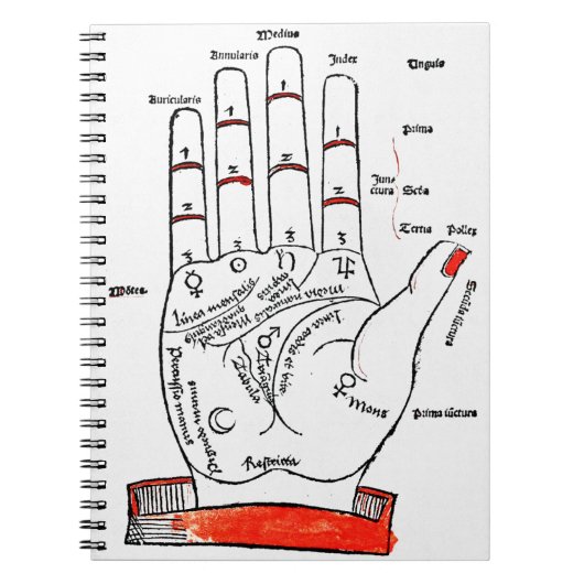 Palmistry Notebook Notizblock (Vorderseite)