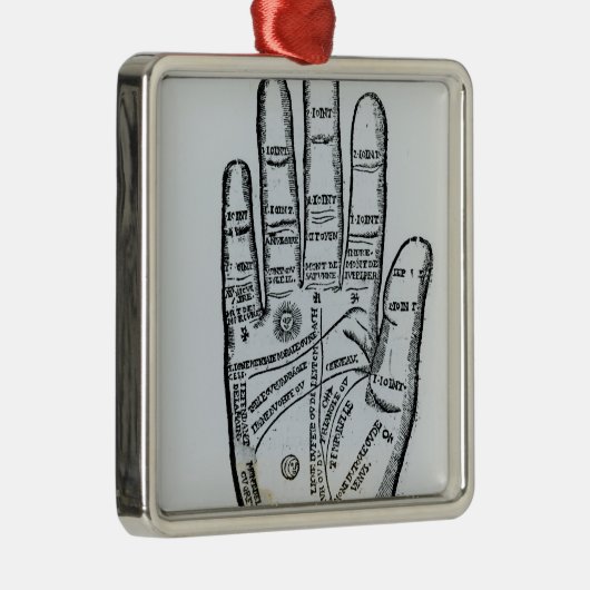 Palmistry Silbernes Ornament (Rechts)