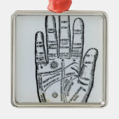 Palmistry Silbernes Ornament (Vorne)