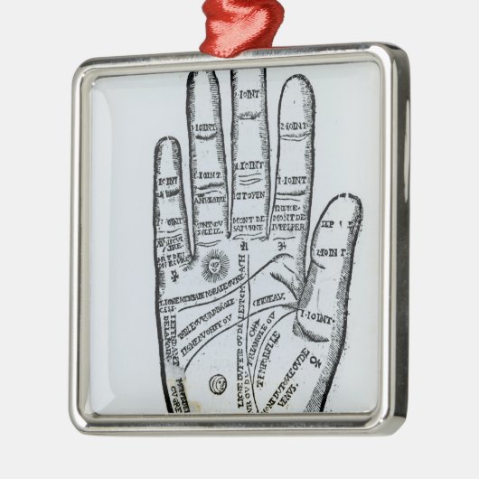 Palmistry Silbernes Ornament (Links)
