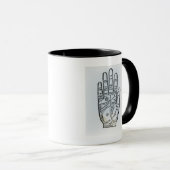 Palmistry Tasse (VorderseiteRechts)