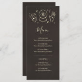 Palmistry Witchcraft Halloween-Party Cocktail Menü Menükarte (Vorne/Hinten)