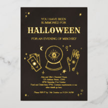 Palmistry Witchy Halloween-Party Einladung