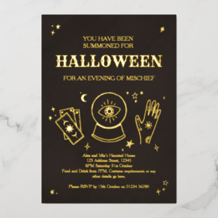 Palmistry Witchy Halloween-Party Einladung