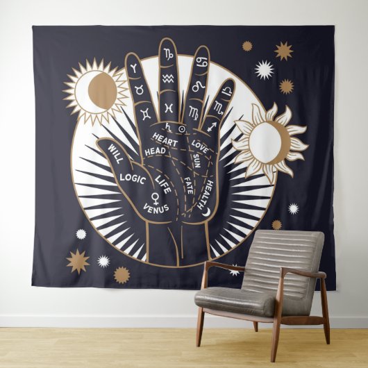 Palmitie Wandteppich (Beispiel (Horizontal))