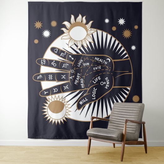 Palmitie Wandteppich (Beispiel)