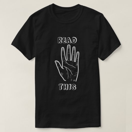 Palmlese Witz T-Shirt (Design vorne)