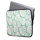 Palmmonstera nahtloses Muster 3 Laptopschutzhülle (Vorderseite Links)