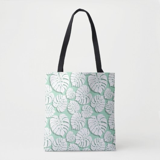Palmmonstera nahtloses Muster 3 Tasche (Vorderseite)